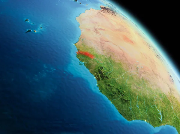 Gambiya dünya üzerindeki sabah