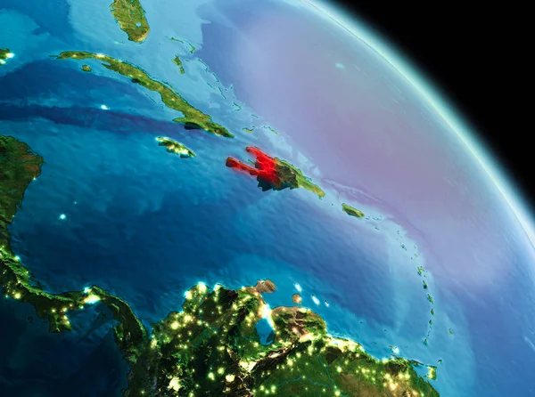 Haiti Dünya üzerindeki sabah