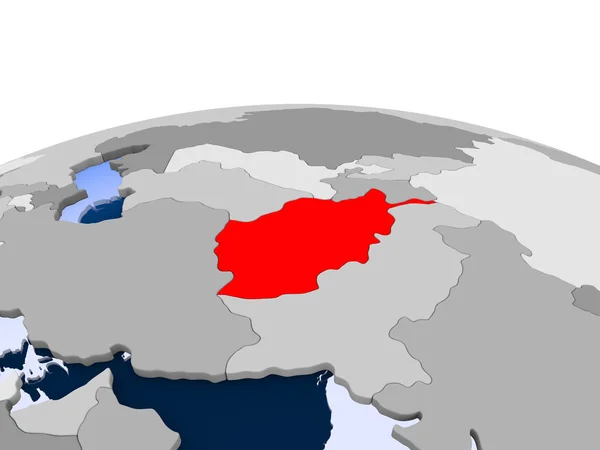 Tagikistan sul globo politico — Foto Stock