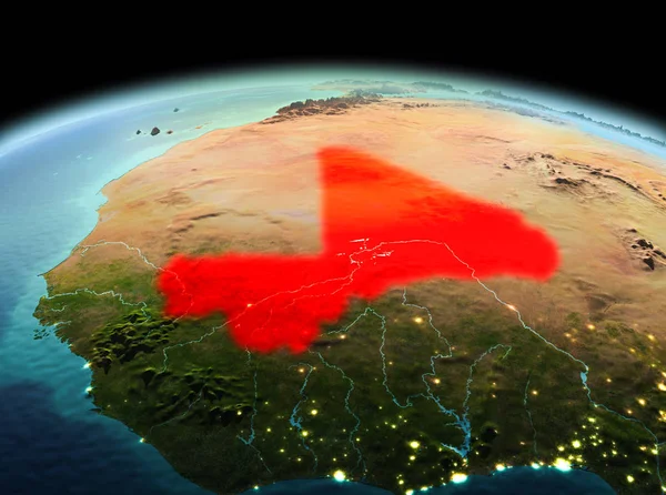 Mali uzayda Dünya gezegeninde