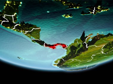 Panama kırmızı akşam