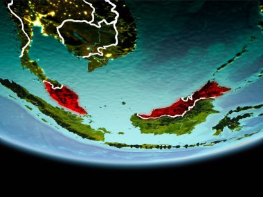 Malezya kırmızı akşam