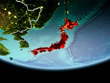 Kırmızı ile akşamları, Japonya