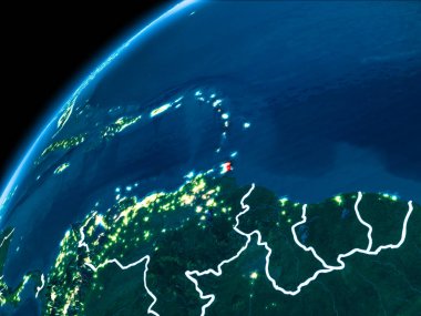 Caribbean Haritası geceleri