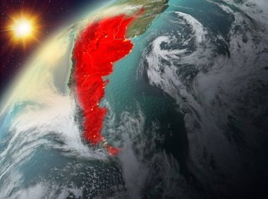 Arjantin Planet Earth günbatımı