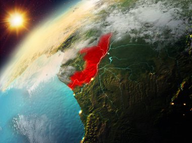 Kongo Planet Earth günbatımı