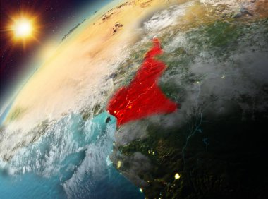 Kamerun Planet Earth günbatımı
