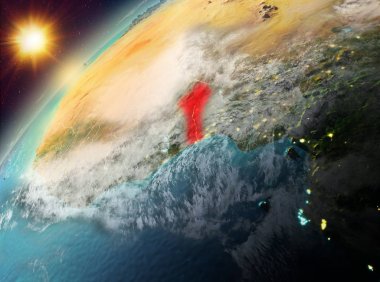 Benin Planet Earth günbatımı