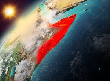 Somali Planet Earth günbatımı