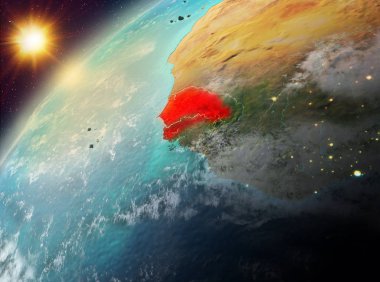Senegal Planet Earth günbatımı