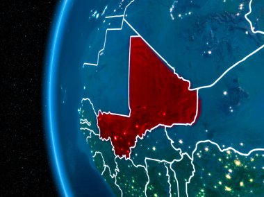 Mali gece yeryüzünde