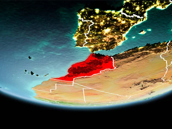 Fas akşam kırmızı