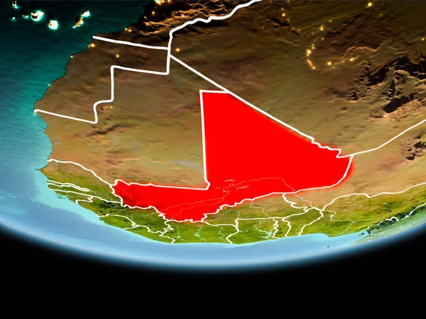 Mali kırmızı akşam