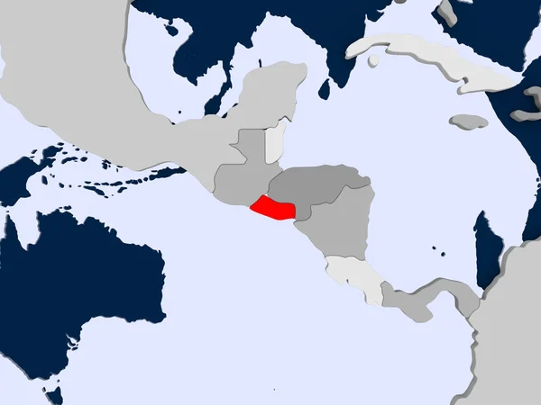 Mapa de El Salvador — Fotografia de Stock
