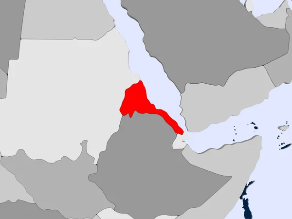 Eritre Haritası — Stok fotoğraf