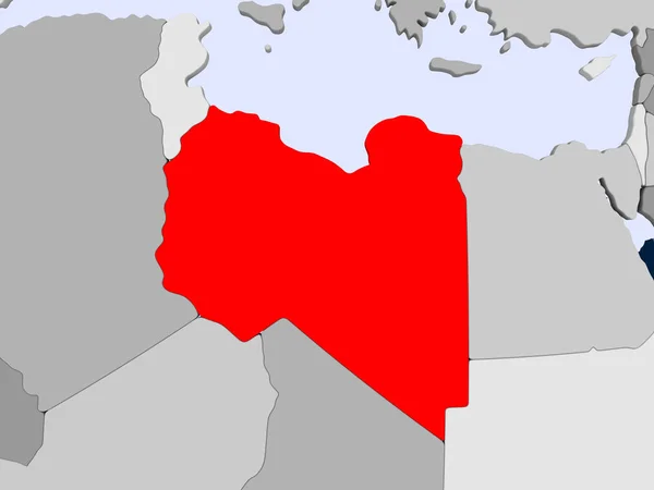 Karta över Libyen — Stockfoto