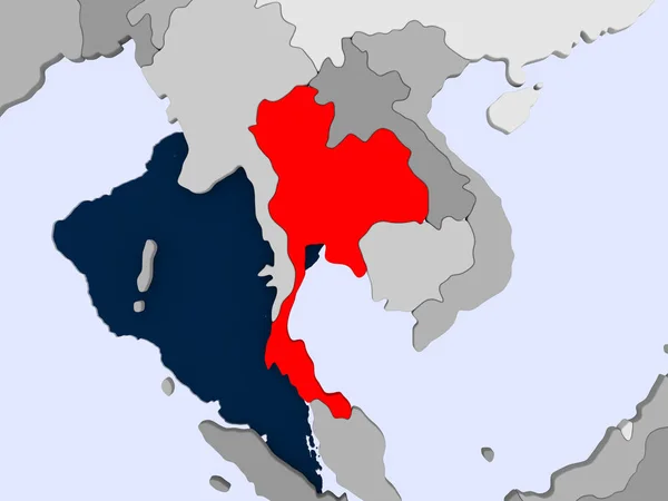 Karte von Thailand — Stockfoto