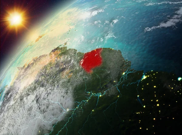 Surinam Planet Earth günbatımı