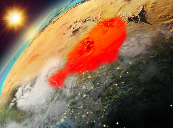 Nijer Planet Earth günbatımı