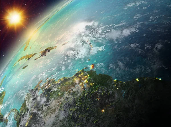 Caribbean Planet Earth günbatımı