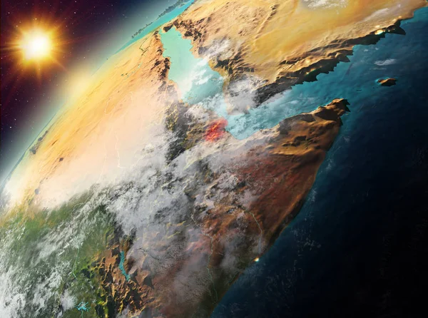 Cibuti Planet Earth günbatımı