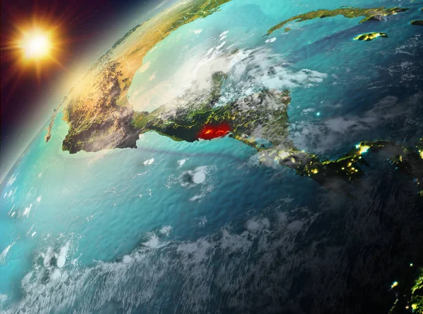 El Salvador Planet Earth günbatımı