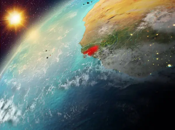 Gine-Bissau Planet Earth günbatımı