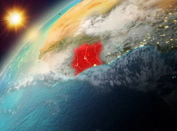 Fildişi Sahili Planet Earth günbatımı