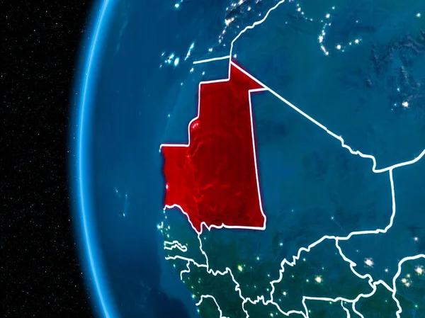 Moritanya gece yeryüzünde