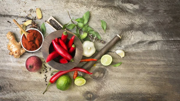 malzemeler ve baharat Asya veya Hint mutfağı