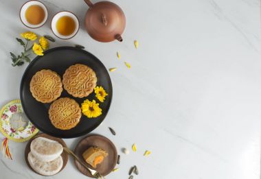 Orta Sonbahar Festivali Çin mooncakes