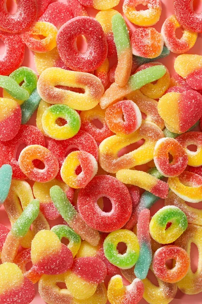 Słodki różne miękkie cukierki — Zdjęcie stockowe