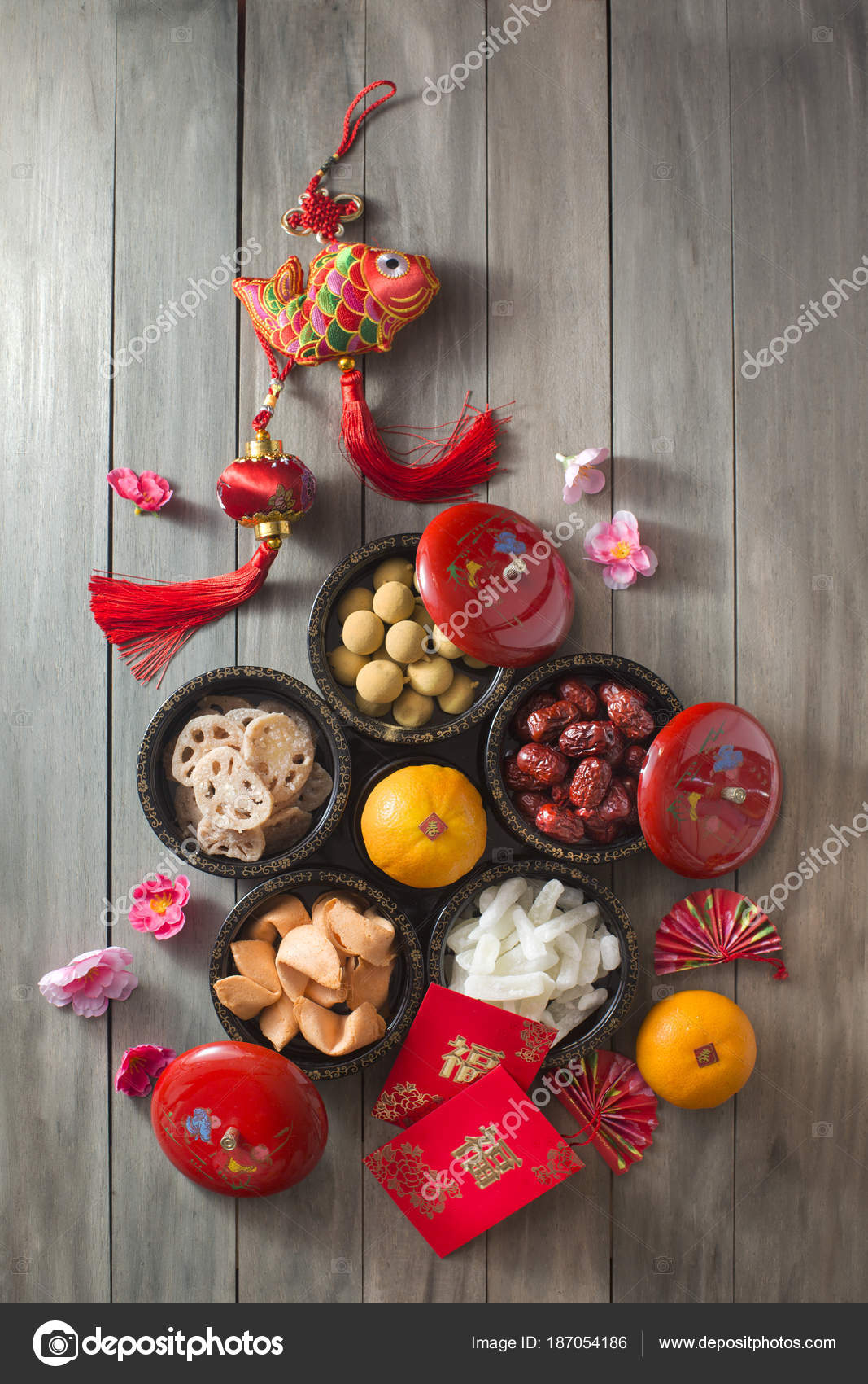 chinese new year food and drink