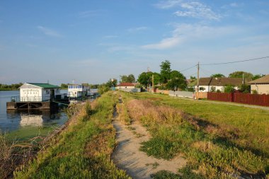 Mila 23, Romanya, Haziran 2017: Mila 23 fishermans köyde Danub