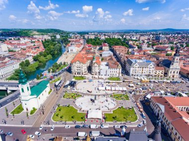 Oradea city center Romania clipart
