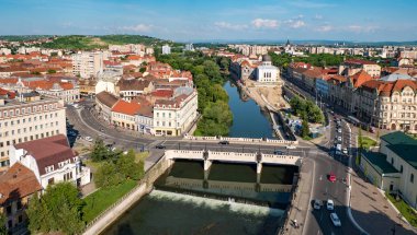 Oradea panorama city hall tower yukarıda