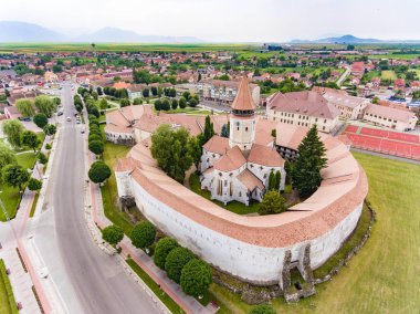 Prejmer hava görünümünü Kilisesi güçlendirilmiş. UNESCO Dünya Miras s