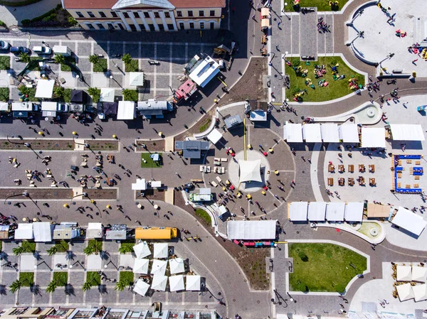 Streetfood festival in Oradea (Nagyvarad), Bihor, Roemenië — Stockfoto