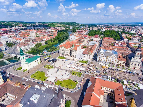 Oradea Rumunia głównego placu — Zdjęcie stockowe