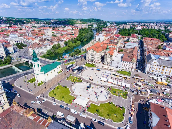 Oradea main city square — Stock Photo, Image