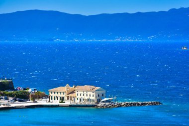 Eski Kalesi Venedik Kalesi Corfu Town görünümünden ne için