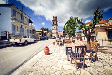 Geleneksel Yunan köy Zakynthos Adası