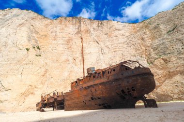 Panagiotis batık Navagio Beach Zakynthos Yunanistan