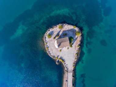 Ipapantis kilisede Gouvia Corfu Island, Yunanistan, Avrupa konusunda. Litt