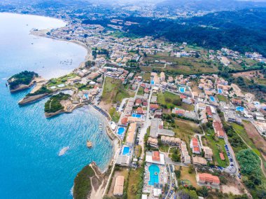 Sidari, Corfu, Yunanistan. Ünlü 's plajlar için