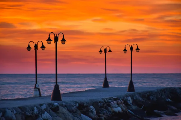 Paralia Katerini templom a főtéren, a strand közelében, s — Stock Fotó