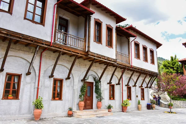 Dyonisos Olymp Mountain monastery. Important tourist attraction — Stock Photo, Image