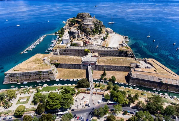 L'ancienne forteresse vénitienne de Corfou, la capitale de Kerkyra — Photo