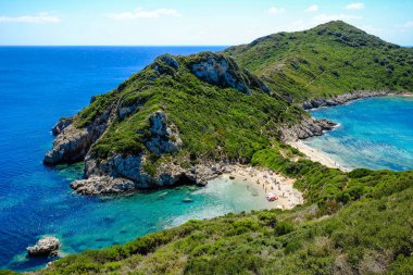 Porto-Timoni, en ünlü ve güzel plaj Corfu Isla