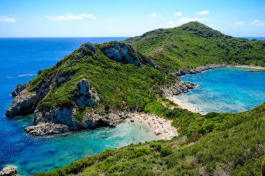 Porto-Timoni, en ünlü ve güzel plaj Corfu Isla